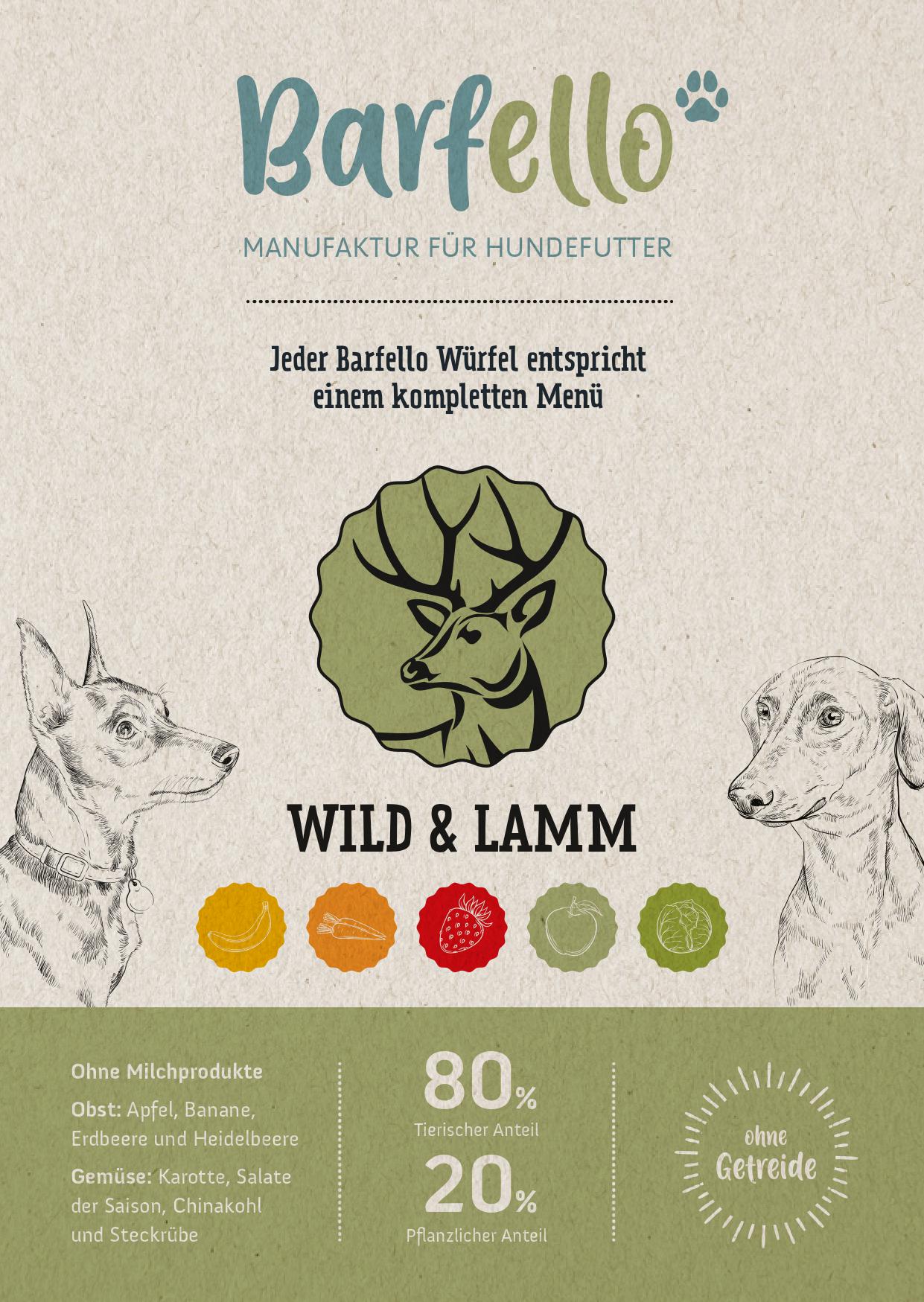Wild & Lamm ohne Getreide, derzeit ohne Pansen