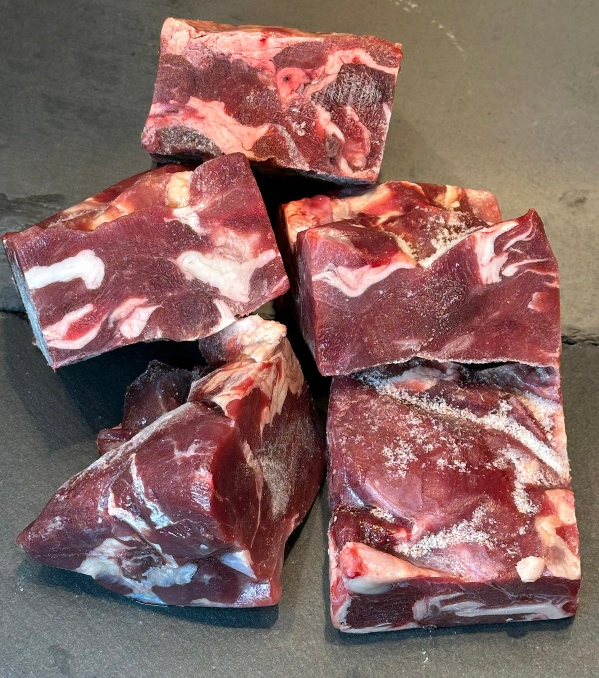 Wildhasen Fleisch in Würfeln