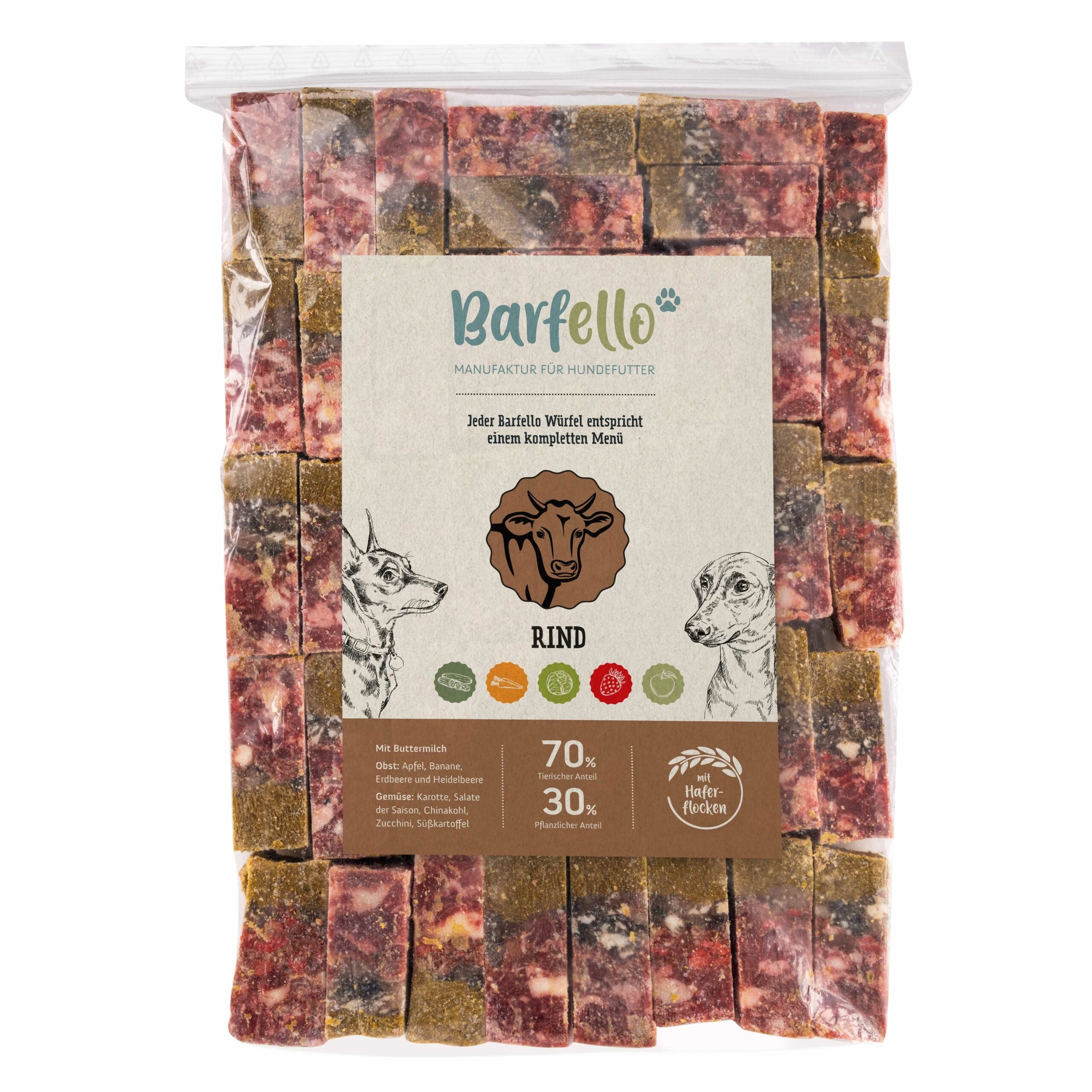 Rind mit Haferflocken