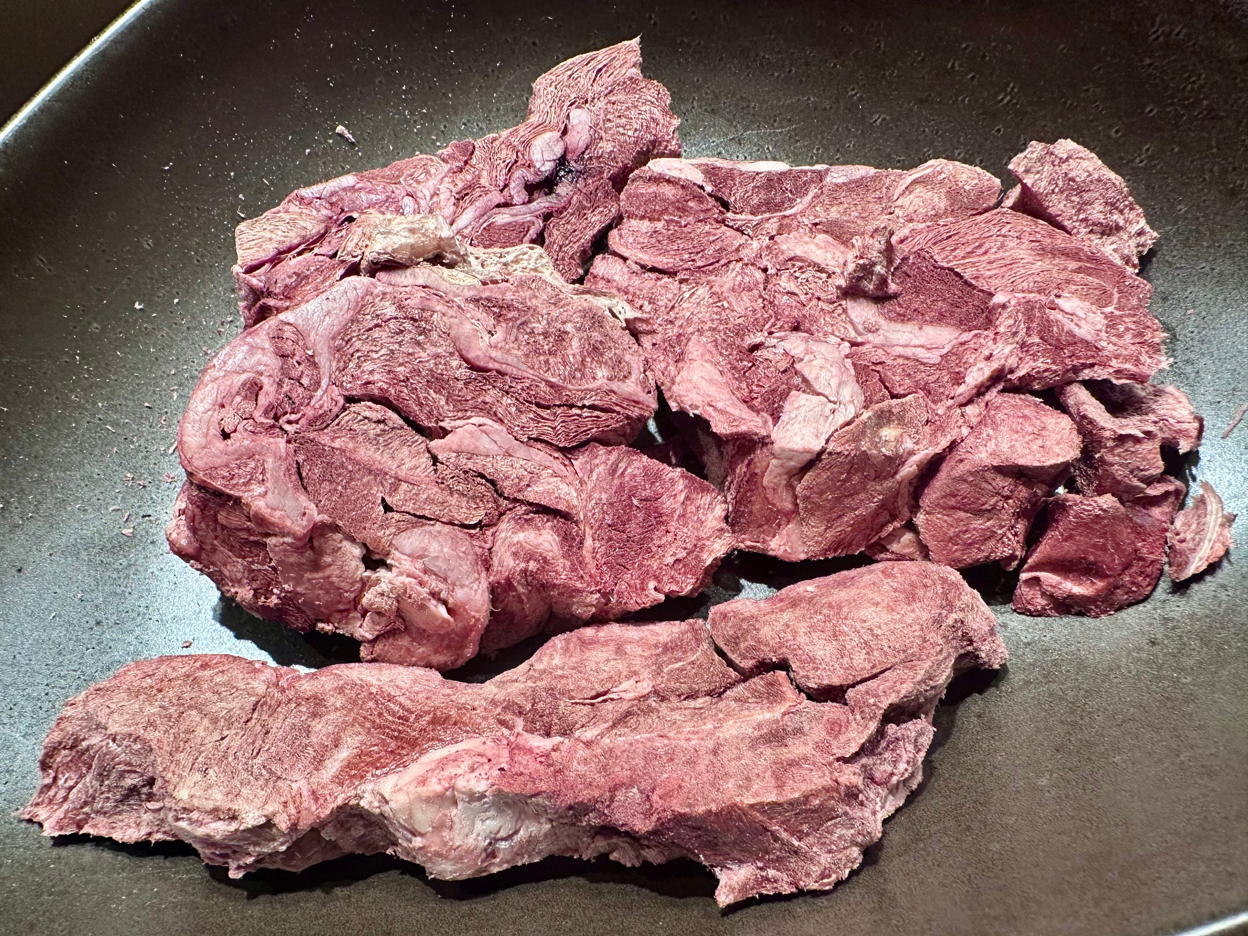 Gefriergetrocknetes Hirschfleisch