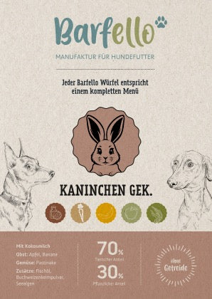 Gekochtes Kaninchen mit Pastinake