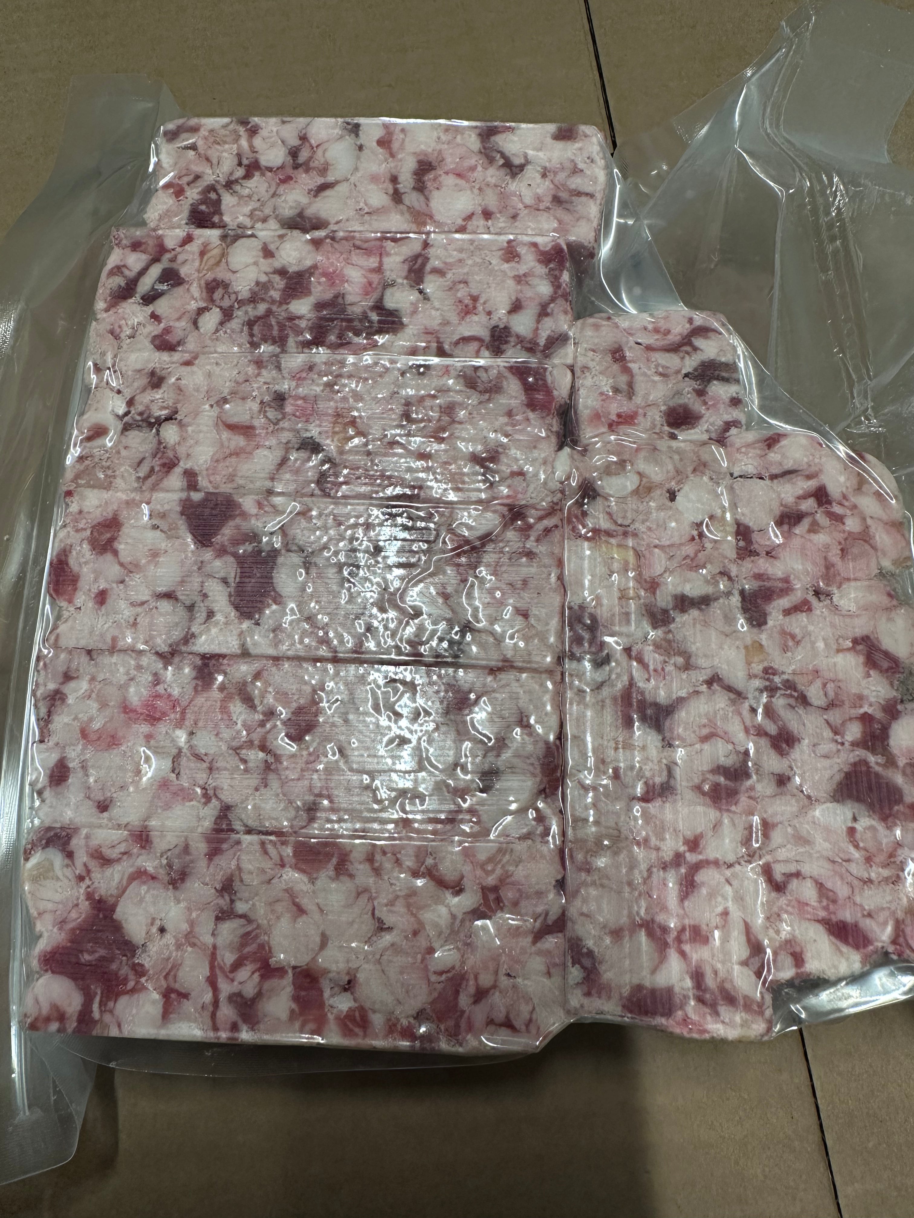 Lammfett gewolft in Würfeln