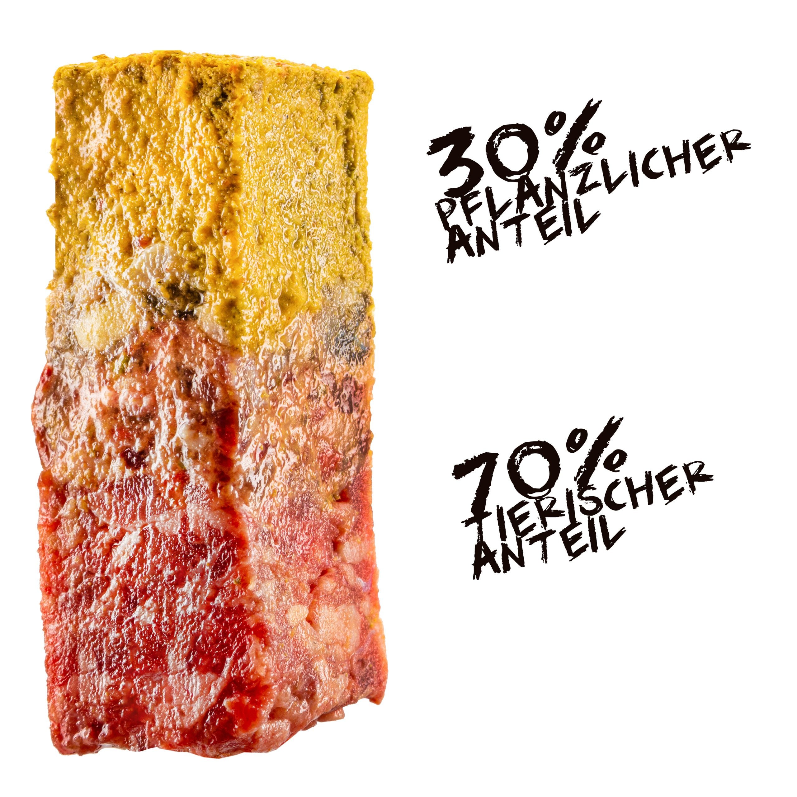 Geflügel & Rind mit Dinkelflocken